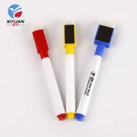 Most popular trendy style wipe clean easily plastic whiteboard marker pen with brush