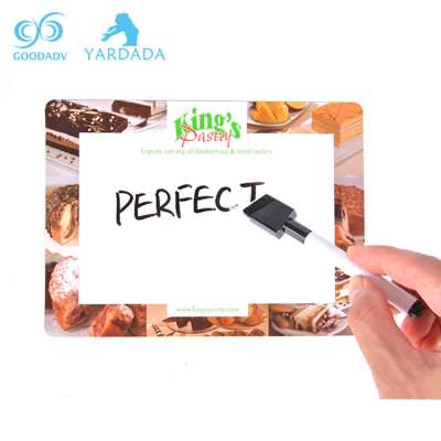 Custom logo printed magnetic whiteboard marker pen with brush