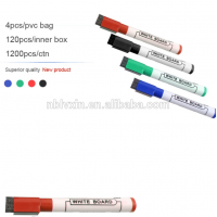 Promotional Erasable Single Tip Dry Erase With Magnet And Brush Whiteboard Markers