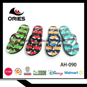 Boy Cheapest Simple PVC Strap OEM Sticker Insole PE Slippers Summer Flip Flop for Children